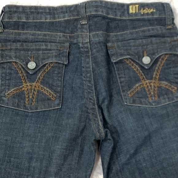Kut from the Kloth Blue Denim Flare Jeans … - Picture 7 of 7